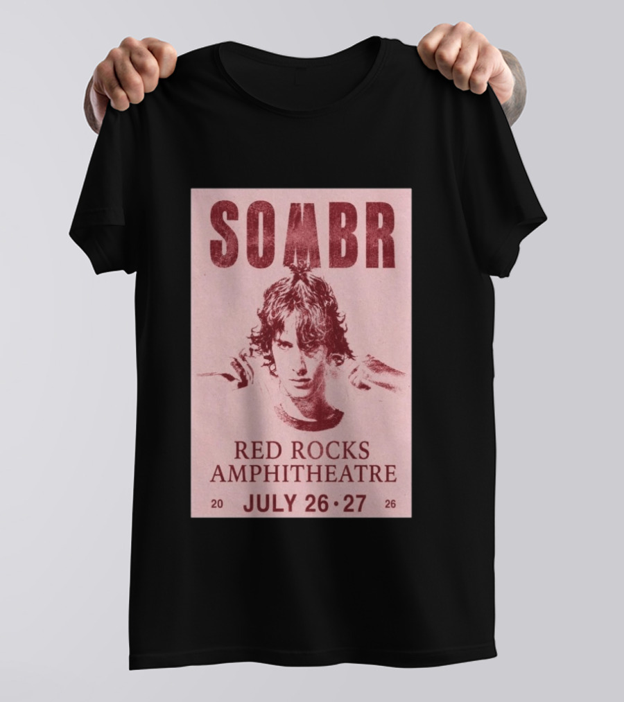 SOMBR Red Rocks Amphitheatre July 26 27 2026 T-Shirt
