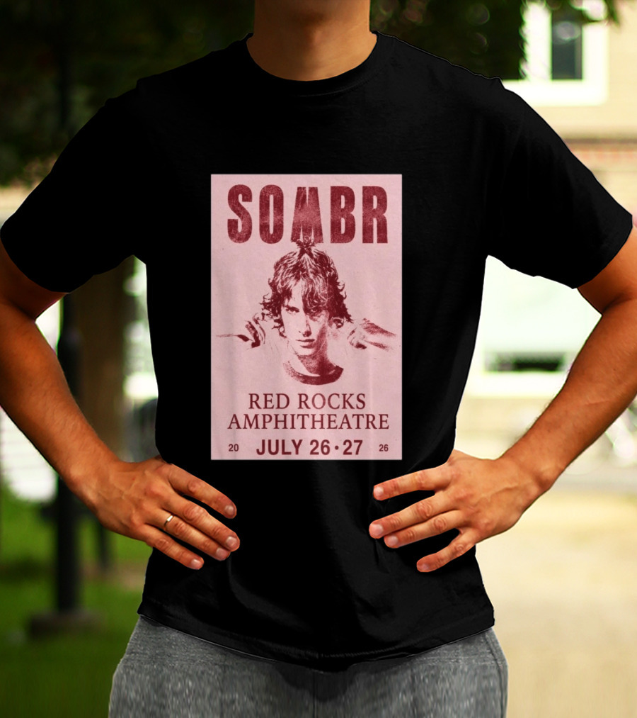 SOMBR Red Rocks Amphitheatre July 26 27 2026 T-Shirt