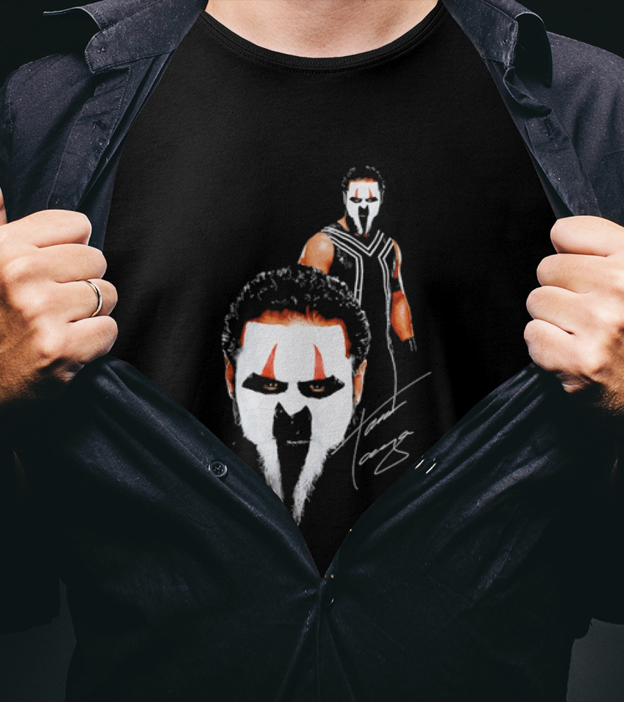 Tama Tonga Face Paint Mask Wrestler Signature T-Shirt