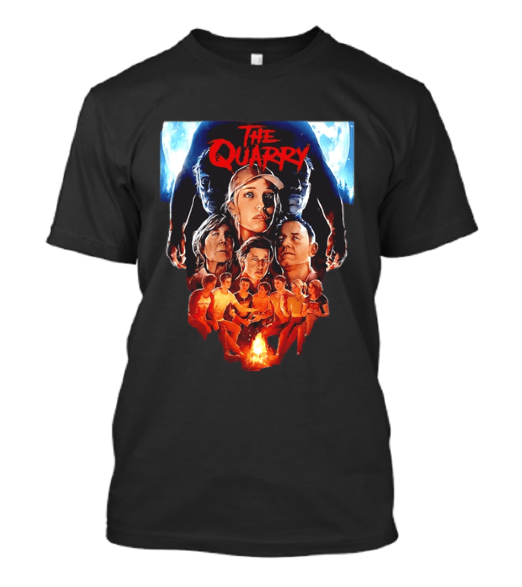 The Quarry Movie Cast Campfire Scene With Moonlit T-Shirt
