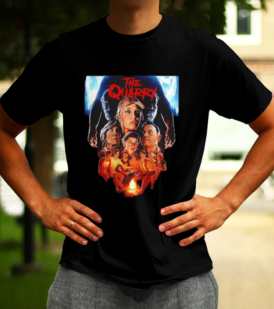 The Quarry Movie Cast Campfire Scene With Moonlit T-Shirt