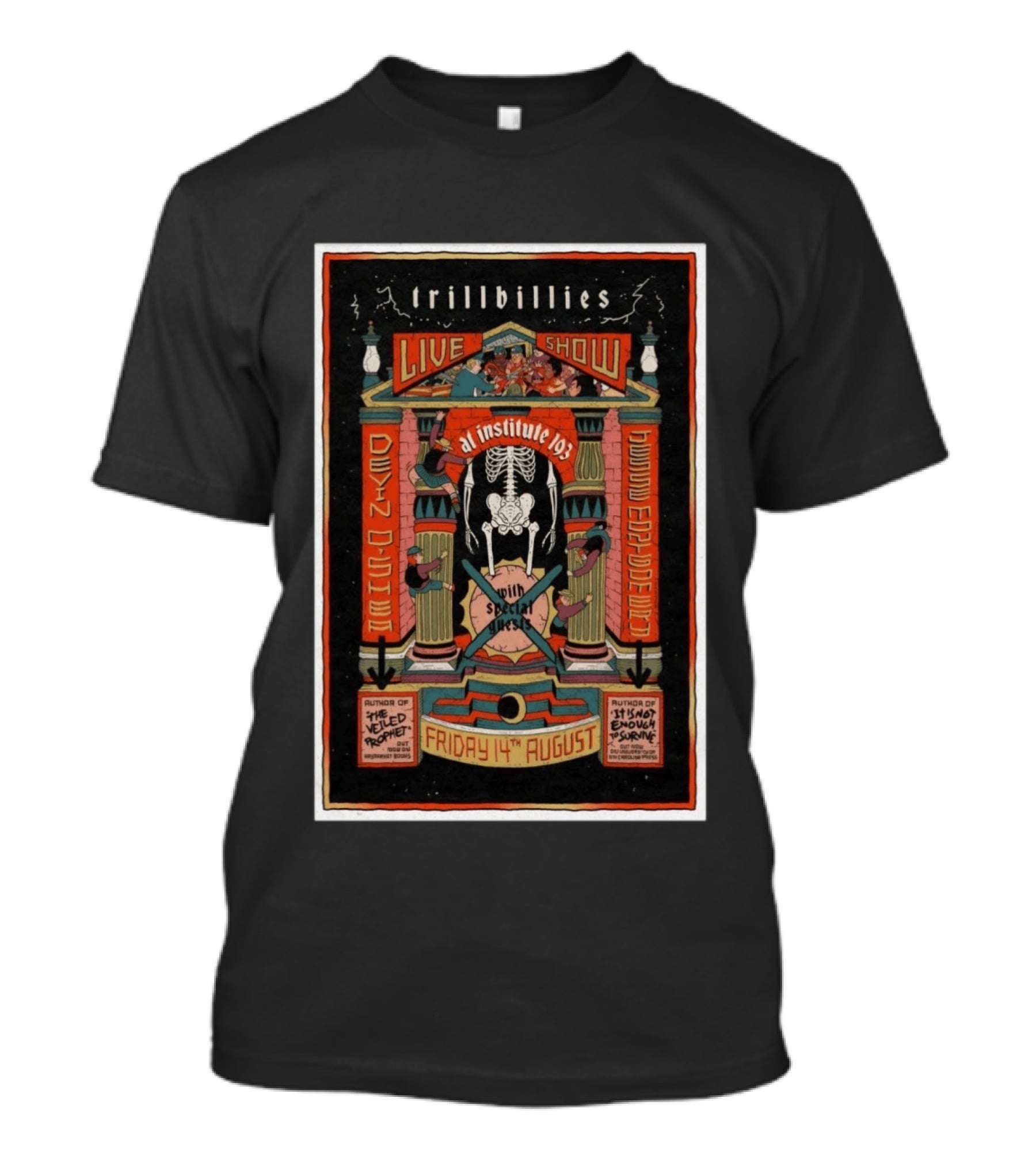 Trillbillies Live Show At Institute 193 Devin O'Shea Haywood Espace Nitti August 14 With Special Guests Lexington KY T-Shirt