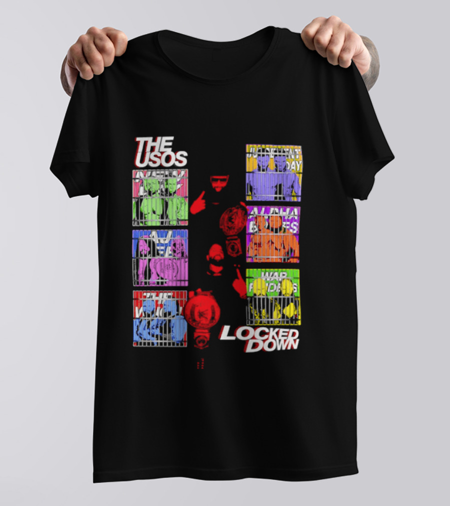 The Usos Locked Down WWE The Judgment Day New Day Alpha Academy T-Shirt