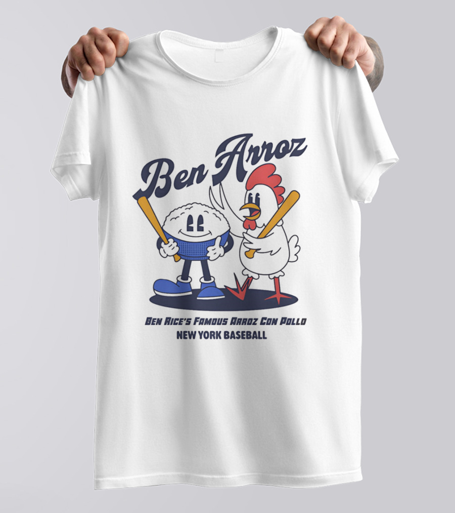 Ben Arroz New York Baseball Arroz Con Pollo Players T-Shirt