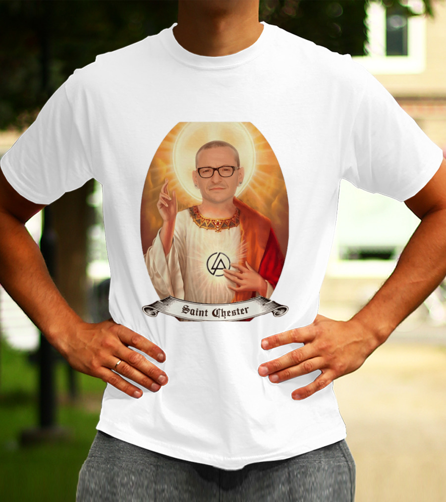 Chester Bennington Saint Chester Linkin Park Memorial T-Shirt