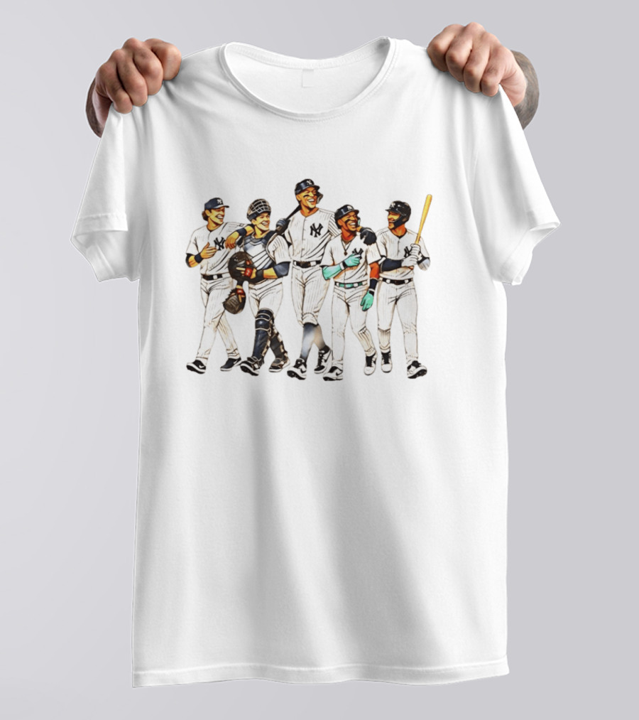 New York Yankees Cole Rice Judge Chisholm Bellinger Players Team Spirit T-Shirt