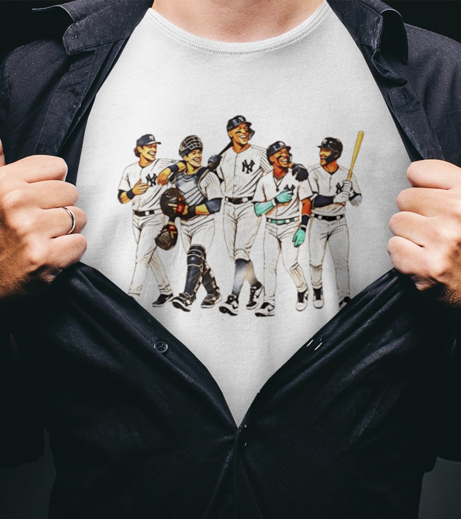 New York Yankees Cole Rice Judge Chisholm Bellinger Players Team Spirit T-Shirt