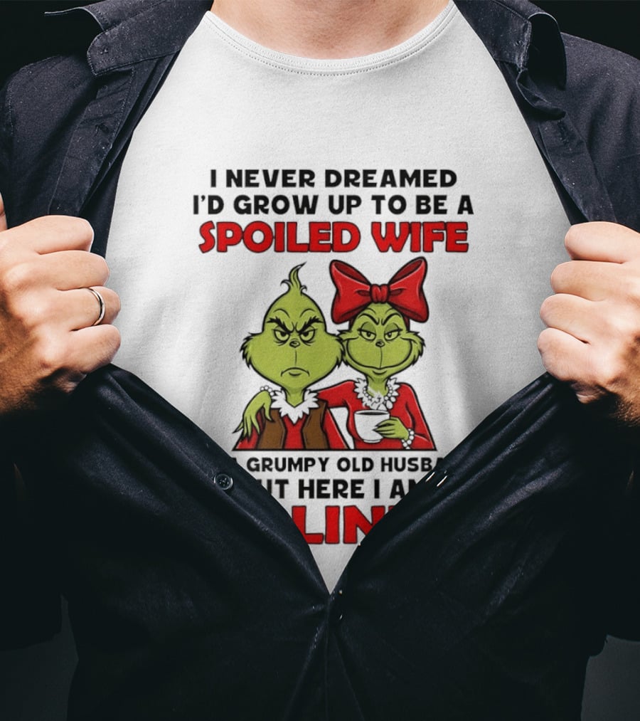 Grinch Spoiled Wife Grumpy Old Husband Killin' It Couple T-Shirt