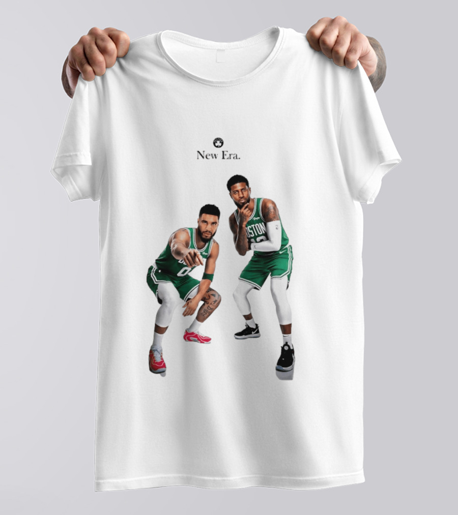 Boston Celtics Jayson Tatum Paul George New Era T-Shirt