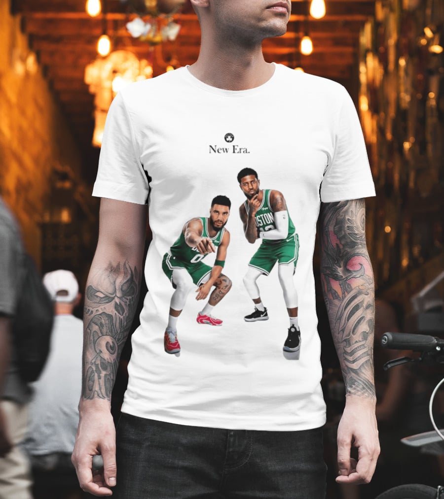 Boston Celtics Jayson Tatum Paul George New Era T-Shirt