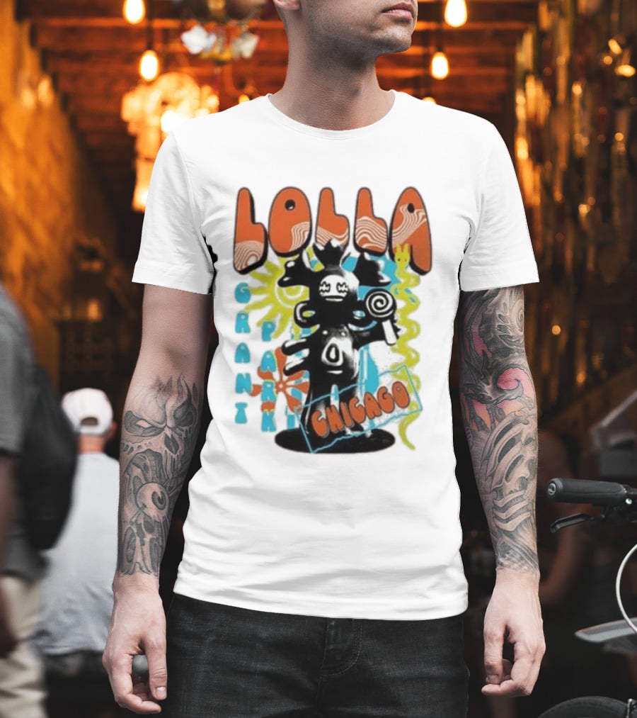Lollapalooza Festival Lolla Grant Park Chicago Lineup July 30 Aug 2 2026 T-Shirt