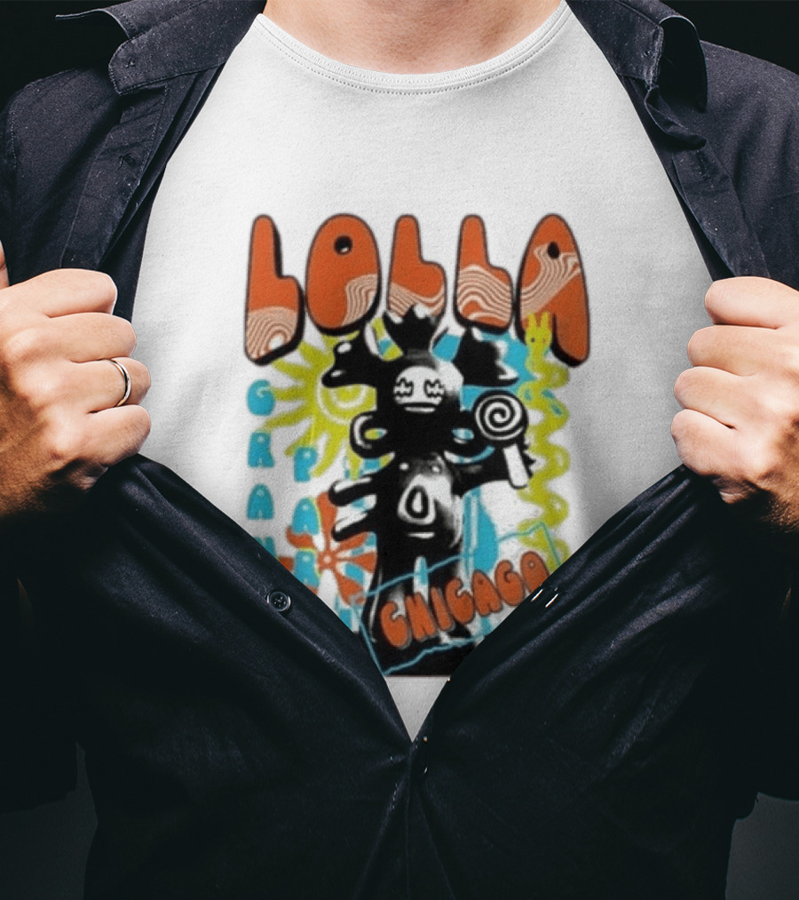 Lollapalooza Festival Lolla Grant Park Chicago Lineup July 30 Aug 2 2026 T-Shirt