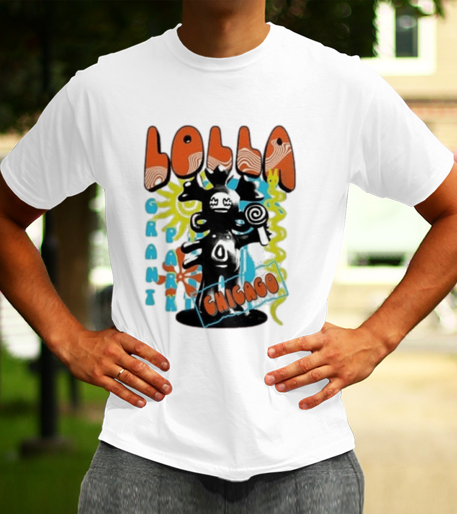 Lollapalooza Festival Lolla Grant Park Chicago Lineup July 30 Aug 2 2026 T-Shirt