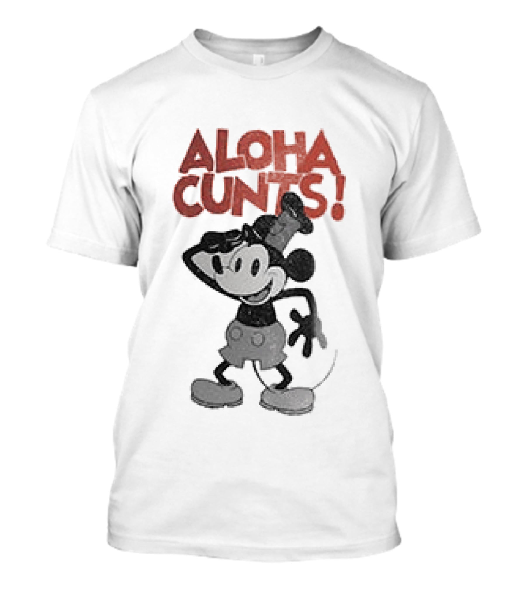 Aloha Cunts Mickey Saying Hello T-Shirt