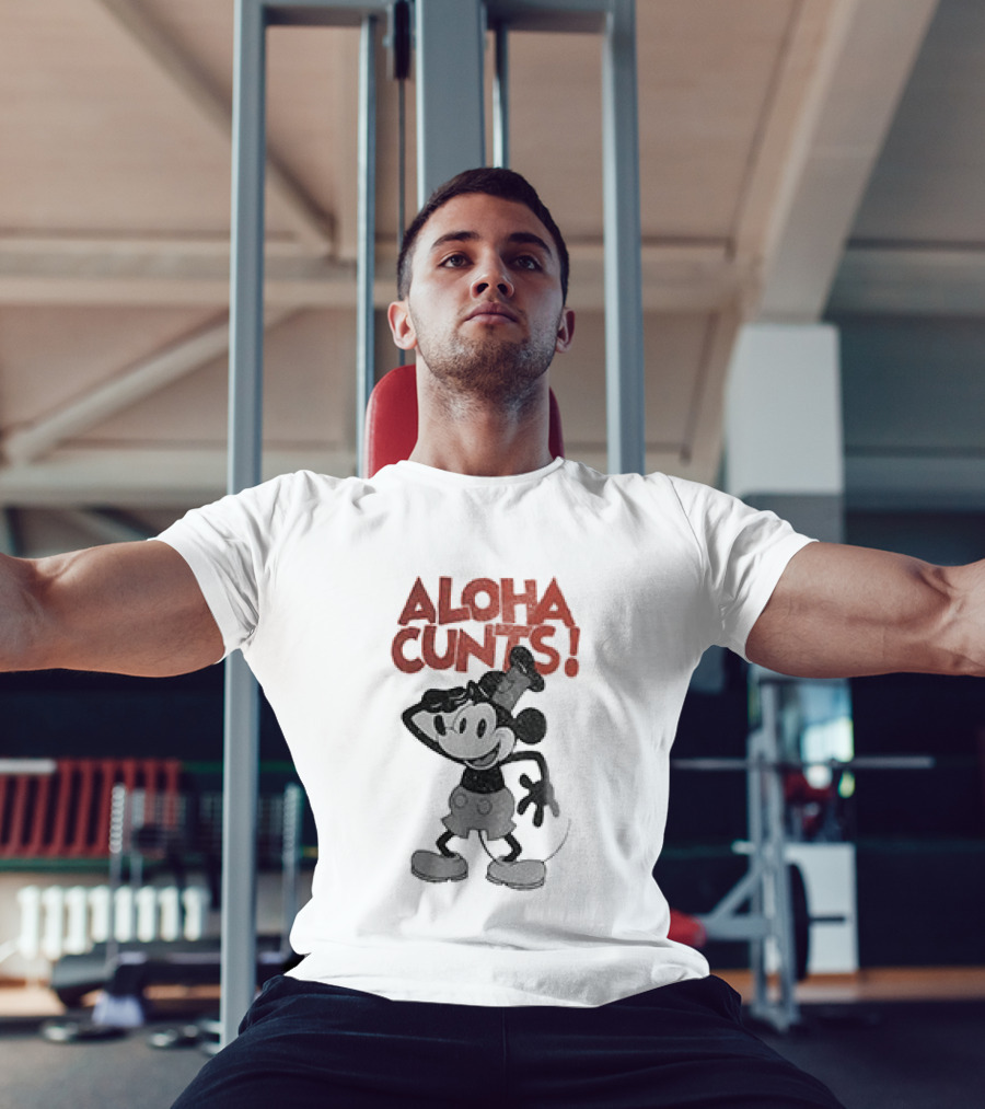 Aloha Cunts Mickey Saying Hello T-Shirt