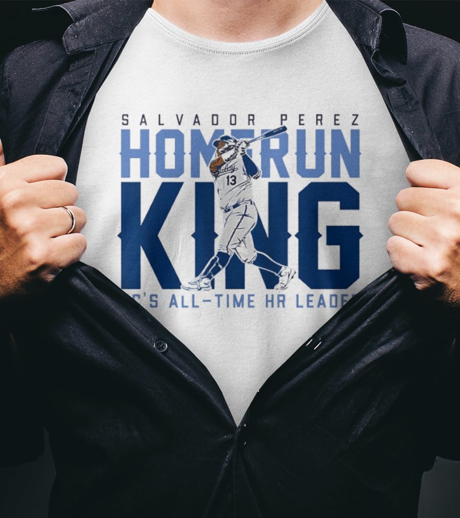 Salvador Perez Home Run King KC's All Time HR Leader T-Shirt