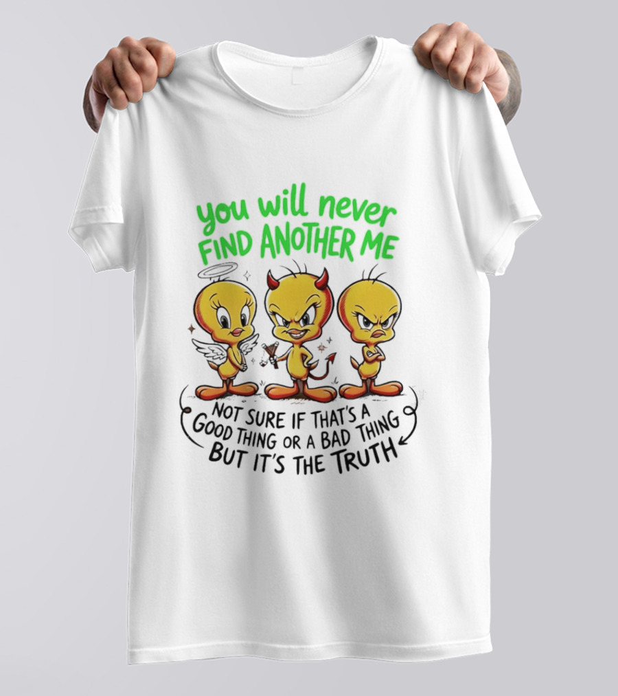 Tweety Bird You Will Never Find Another Me Good Or Bad Truth T-Shirt