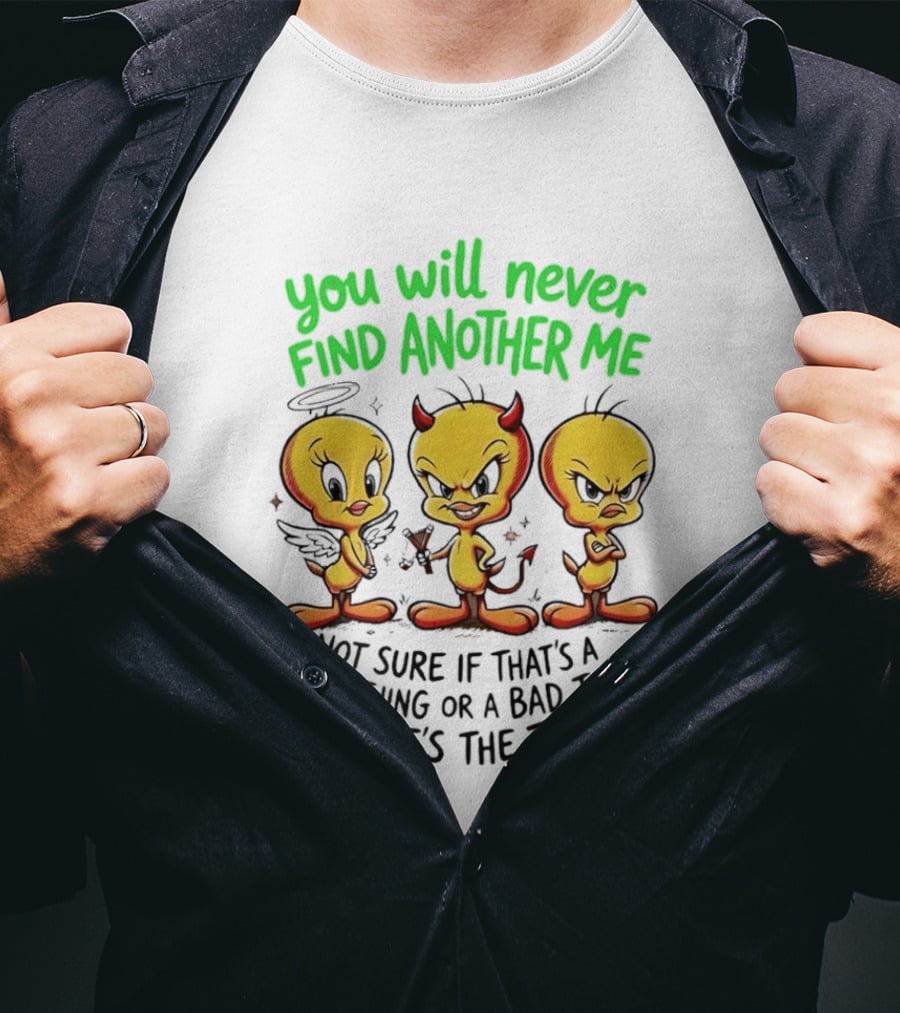 Tweety Bird You Will Never Find Another Me Good Or Bad Truth T-Shirt