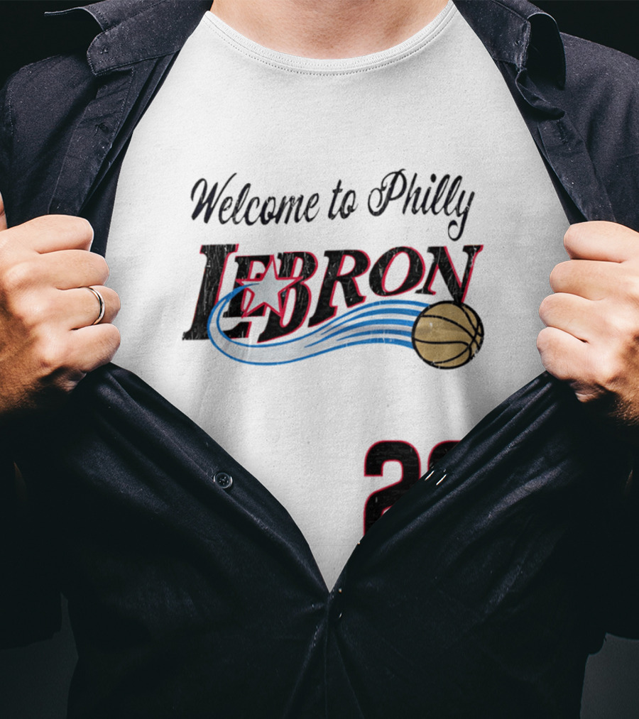 Welcome To Philly Lebron Basketball Number 23 T-Shirt