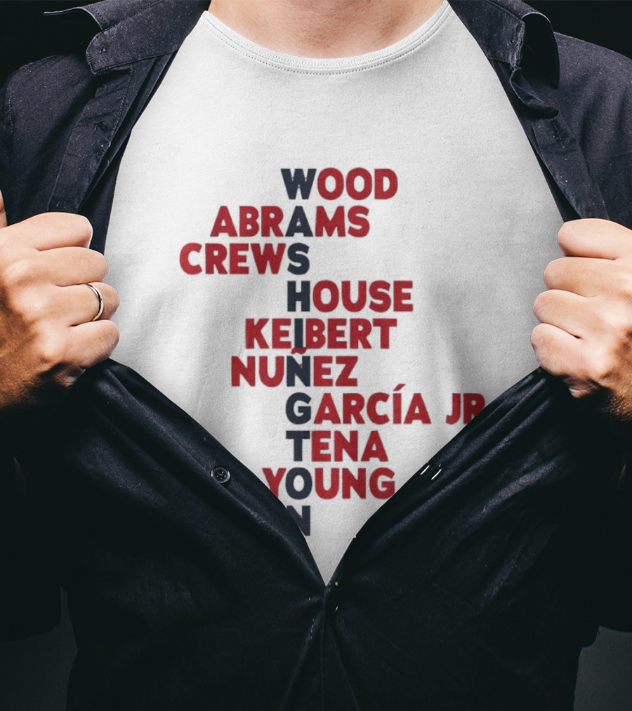 Washington Nationals Wood Abrams Crews House Keibert Núñez Garcia Jr Tena Young Daylen 2026 T-Shirt