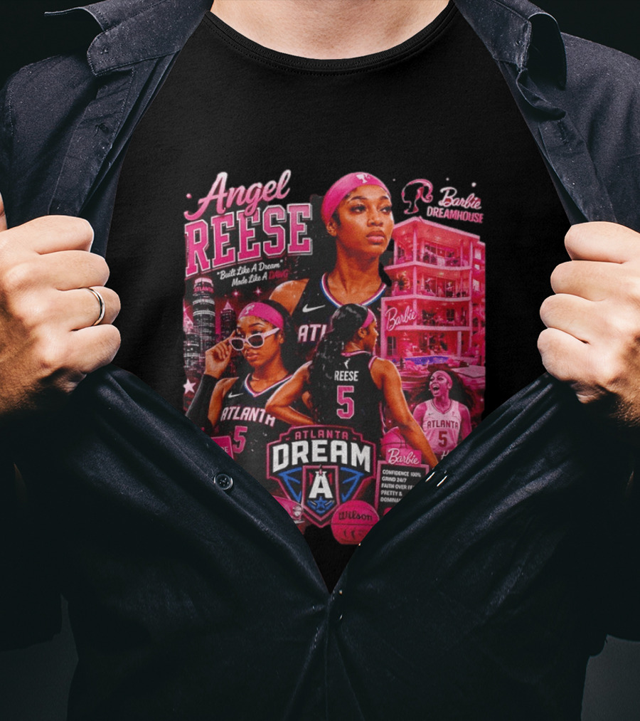 Angel Reese Barbie Dreamhouse Atlanta Dream Basketball Dawg Confidence Dominant T-Shirt