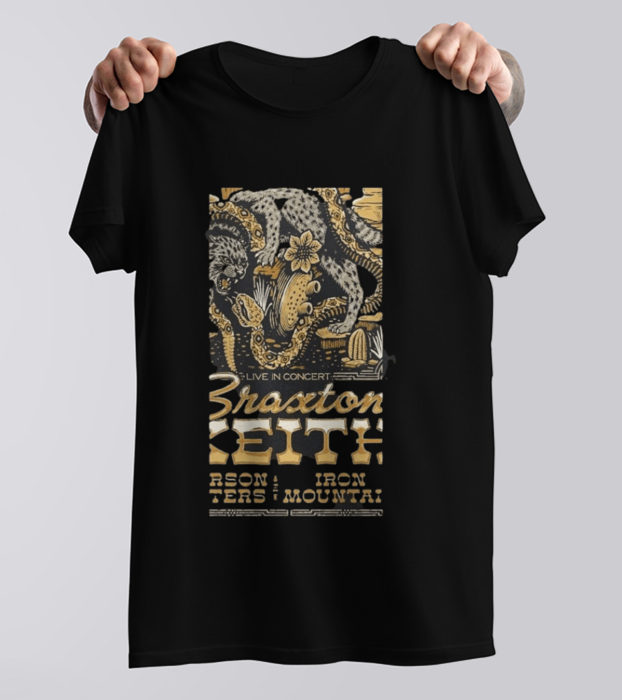 Braxton Keith Live In Concert 2026 Columbus Ohio Neon Dreams Tour T-Shirt