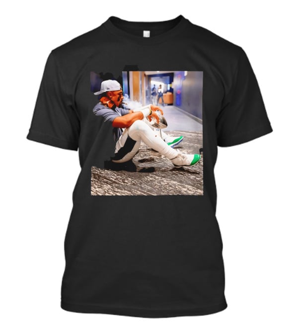 Jalen Hurts Philadelphia Eagles Smoking Trophy Cigar Celebratory Moment T-Shirt