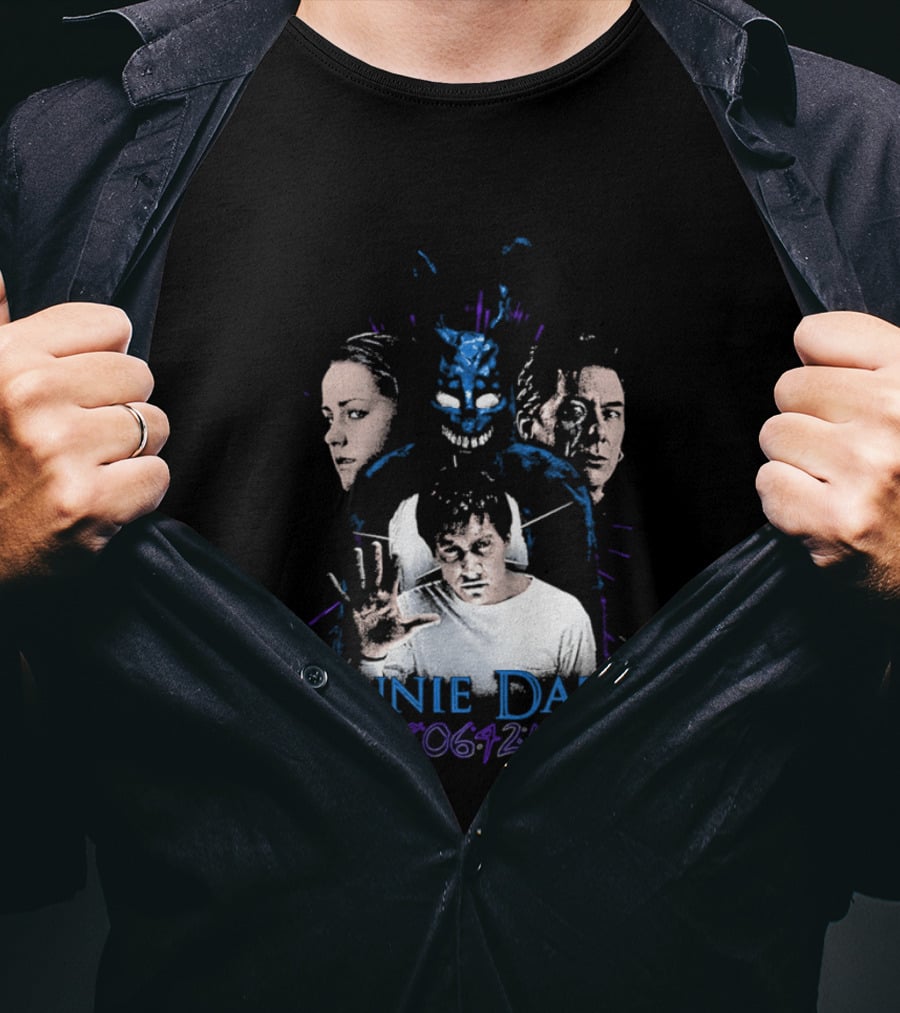 Donnie Darko 28 06 42 12 Characters And Mask T-Shirt