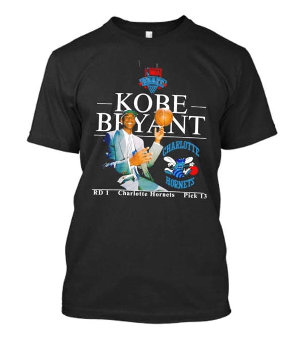 Kobe Bryant Charlotte Hornets RD 1 Pick 13 T-Shirt