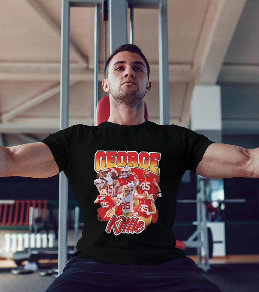 George Kittle 90s Bootleg Vintage Style Football Fan Collection T-Shirt
