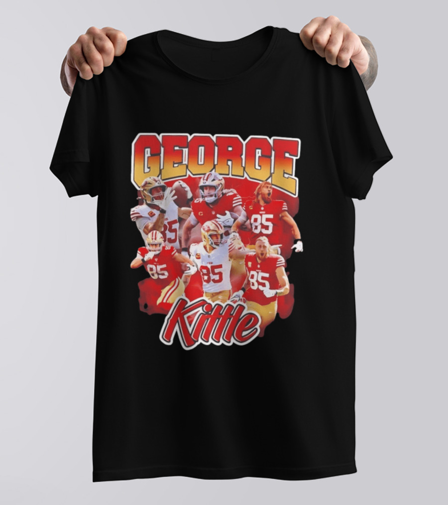 George Kittle 90s Bootleg Vintage Style Football Fan Collection T-Shirt