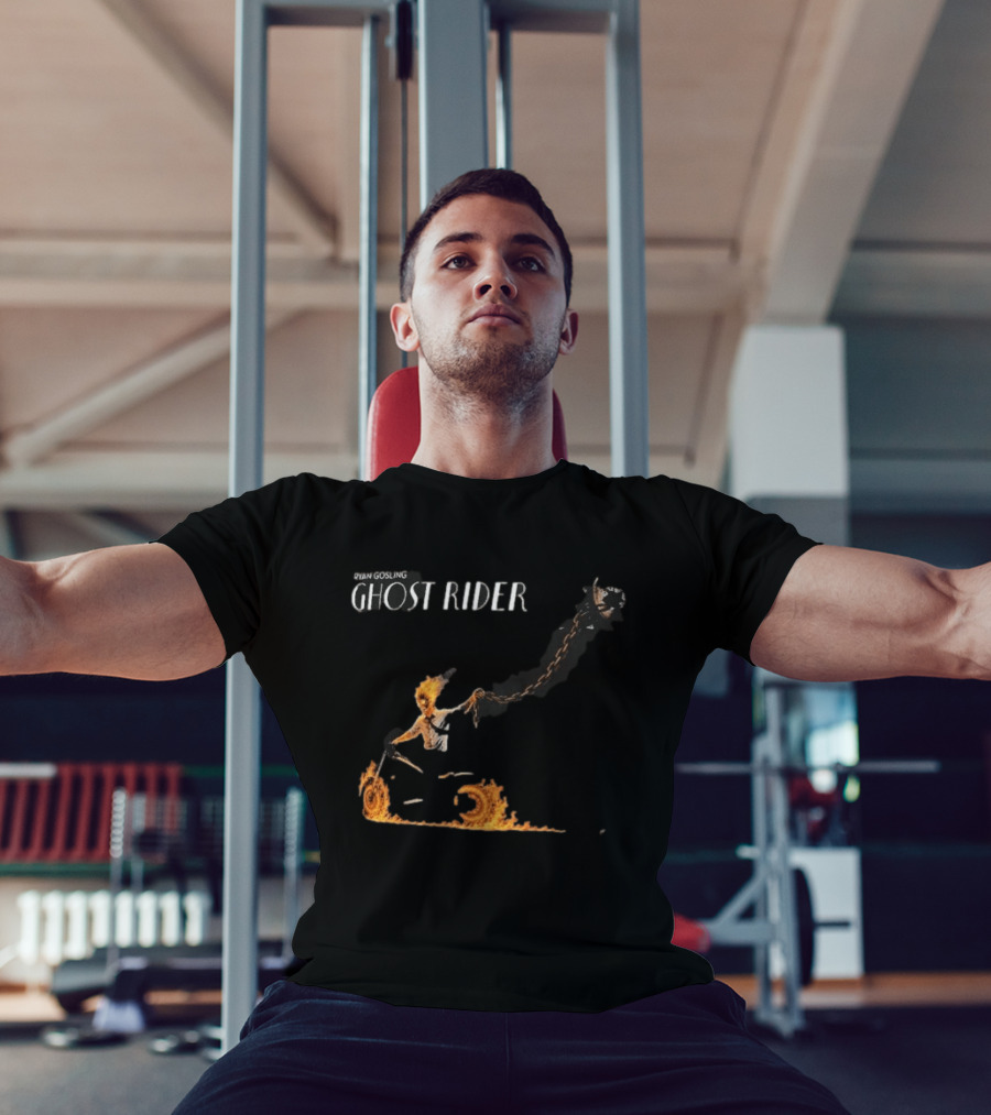 Ryan Gosling Ghost Rider Fiery Chain Journey T-Shirt