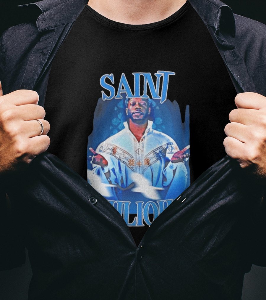 Saint Julios Majestic Icon In White Robe T-Shirt