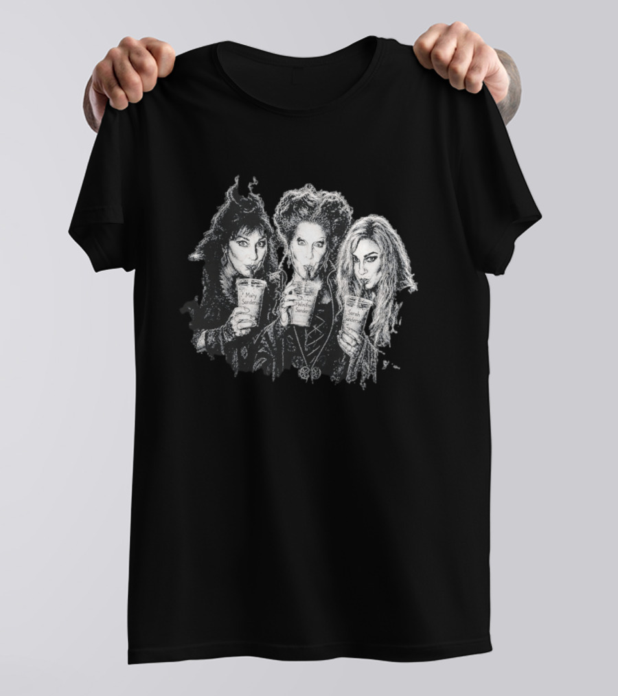 Hocus Pocus Sanderson Sisters Mary Winifred Sarah Iced Coffee Disney Halloween 2026 T-Shirt