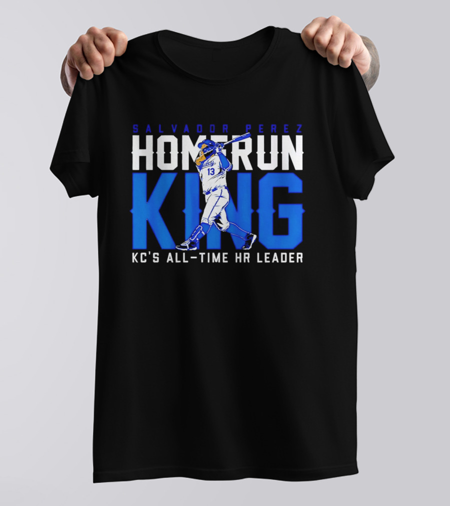 Salvador Perez Homerun King KC's All Time HR Leader T-Shirt