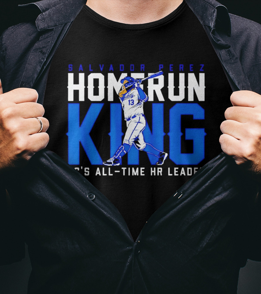Salvador Perez Homerun King KC's All Time HR Leader T-Shirt