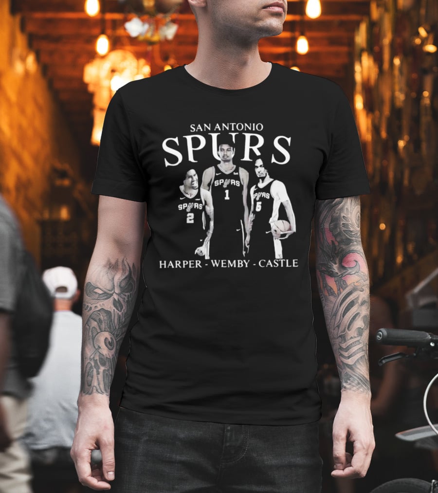 San Antonio Spurs Harper Wemby Castle T-Shirt
