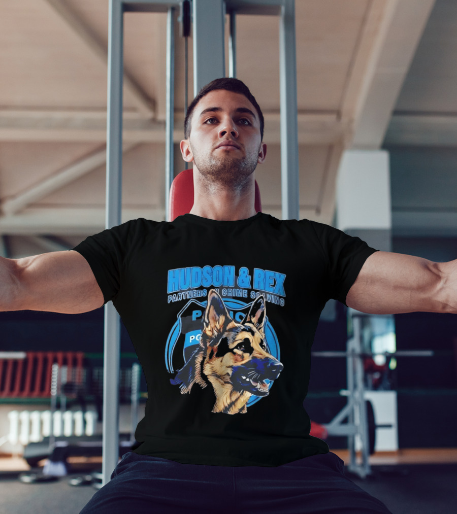 Hudson & Rex German Shepherd Partners In Crime Solving Police T-Shirt