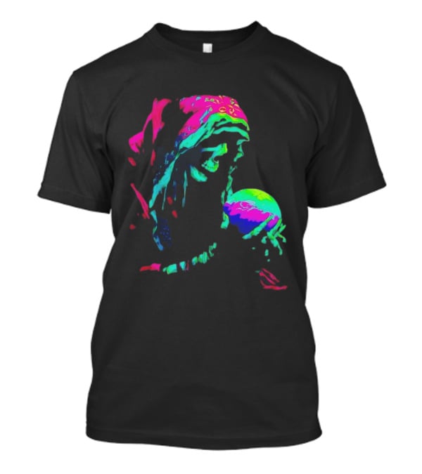 Skeleton The Prophet Psychedelic Vivid Colors Alışveriş Yap T-Shirt