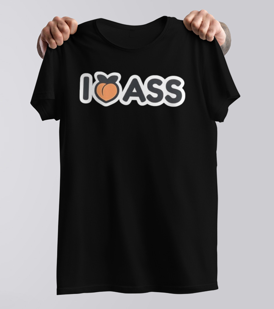 I Peach Ass Fun Emoji Wordplay Humor T-Shirt