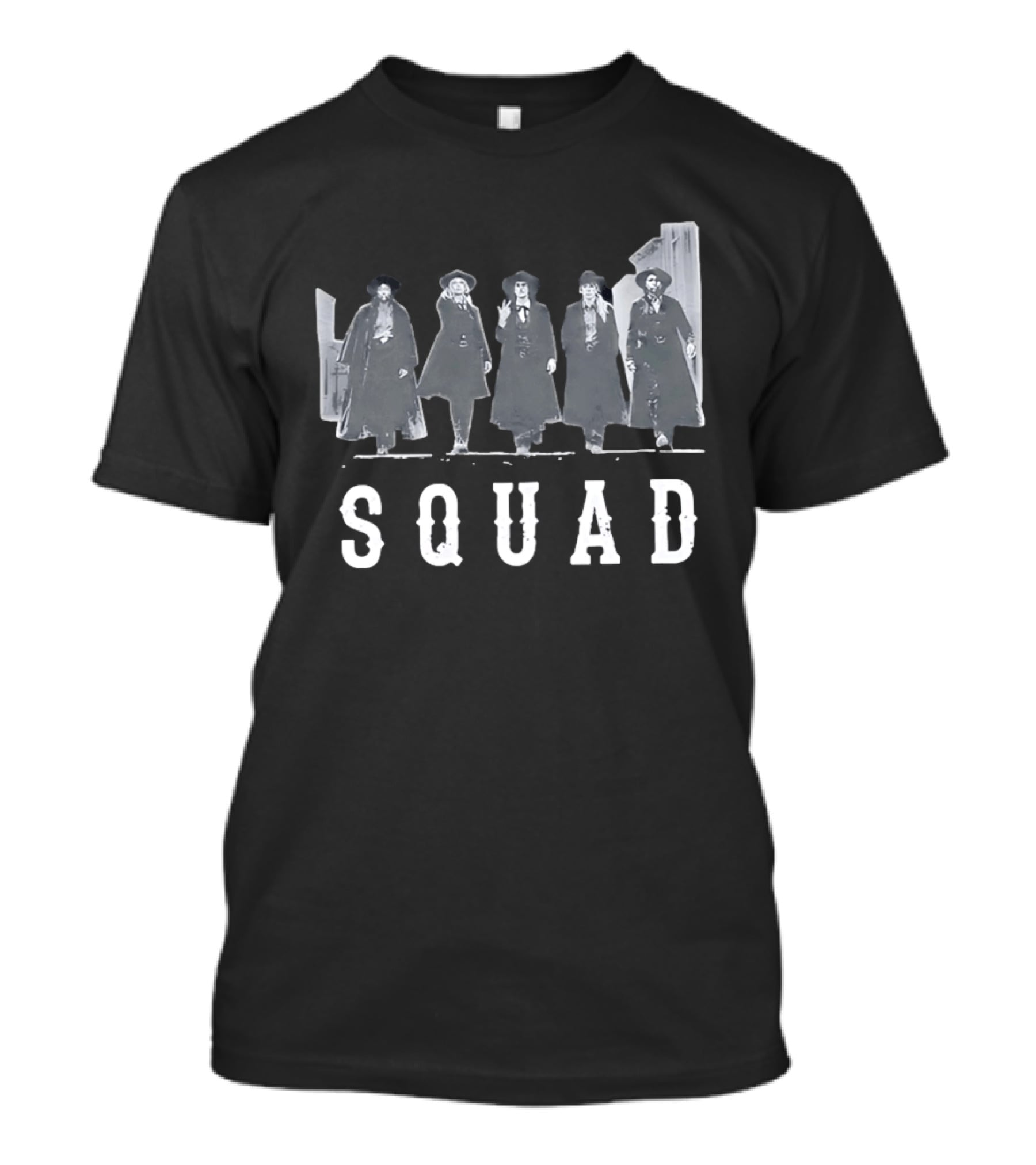 SQUAD Western Movie Characters Clint Eastwood Cowboy T-Shirt