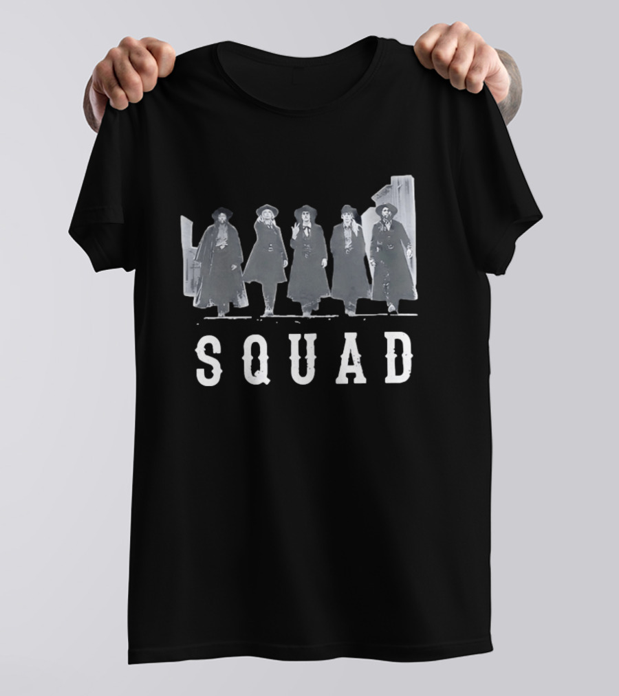 SQUAD Western Movie Characters Clint Eastwood Cowboy T-Shirt