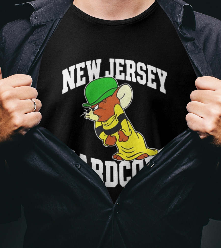 New Jersey Hardcore Jerry Mouse Green Cap T-Shirt