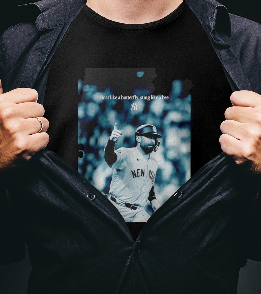 New York Yankees Float Like A Butterfly Sting Like A Bee T-Shirt