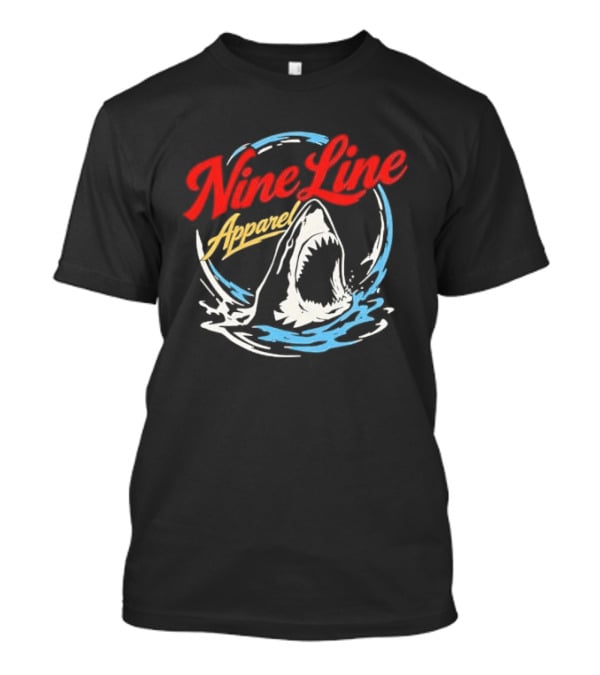 Nine Line Apparel Shark Rising Ocean T-Shirt