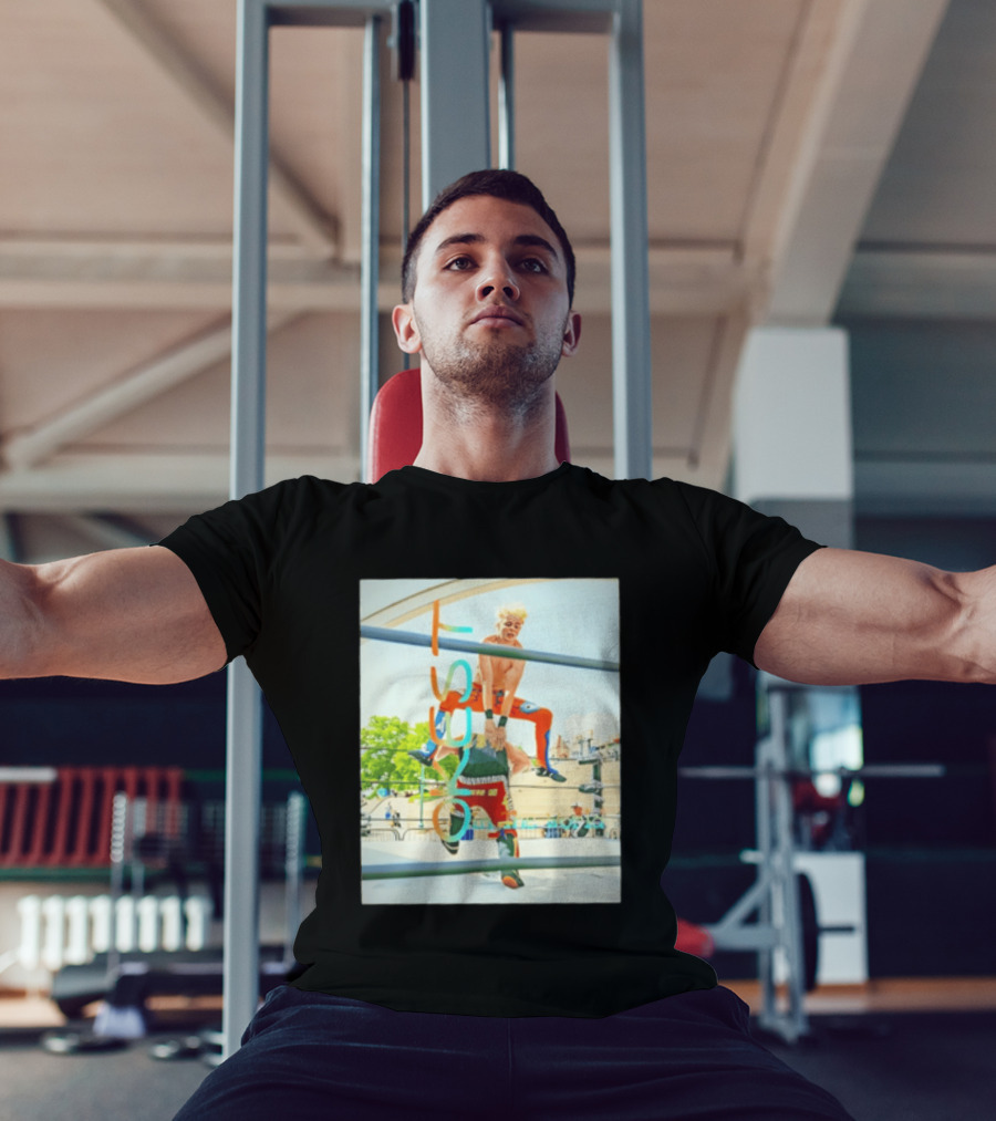 OKest Leapfrog In The World Wrestling Event Colorful Spectacle T-Shirt