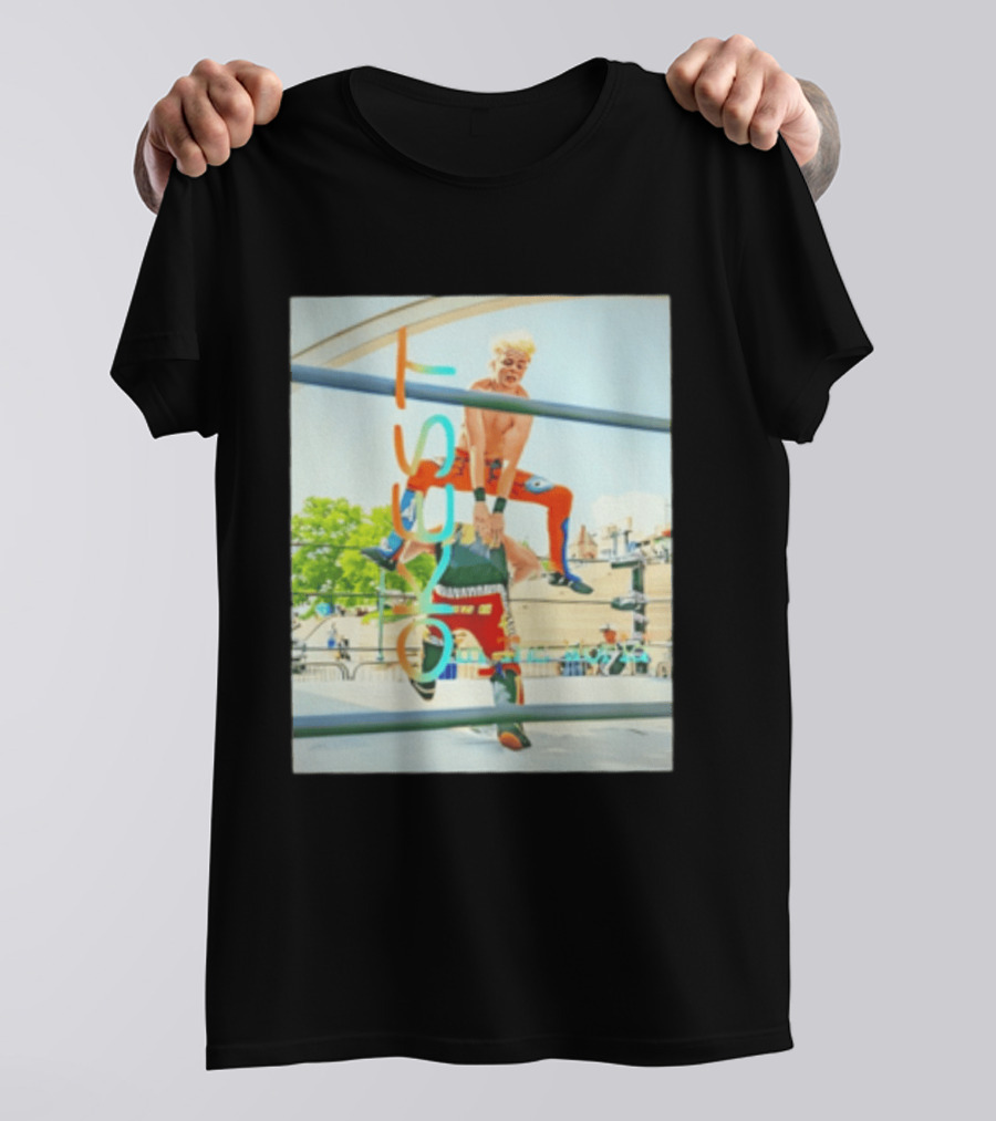 OKest Leapfrog In The World Wrestling Event Colorful Spectacle T-Shirt