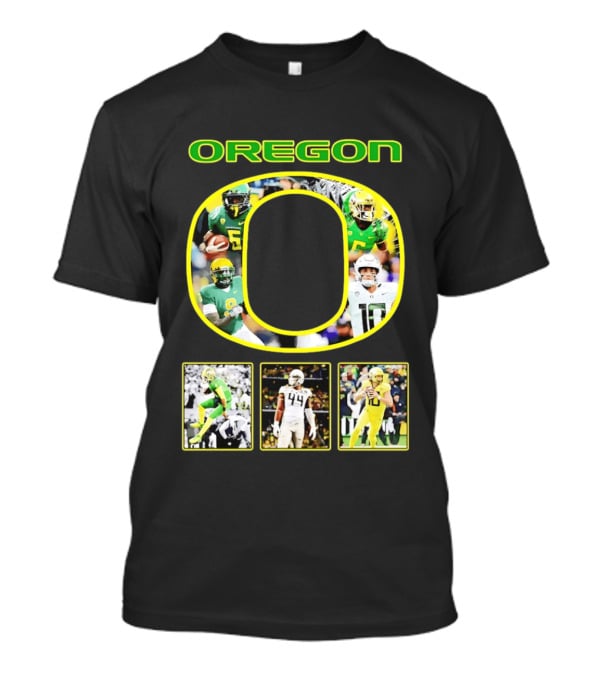 Oregon Ducks Football Players Collage NCAA Team Spirit T-Shirt