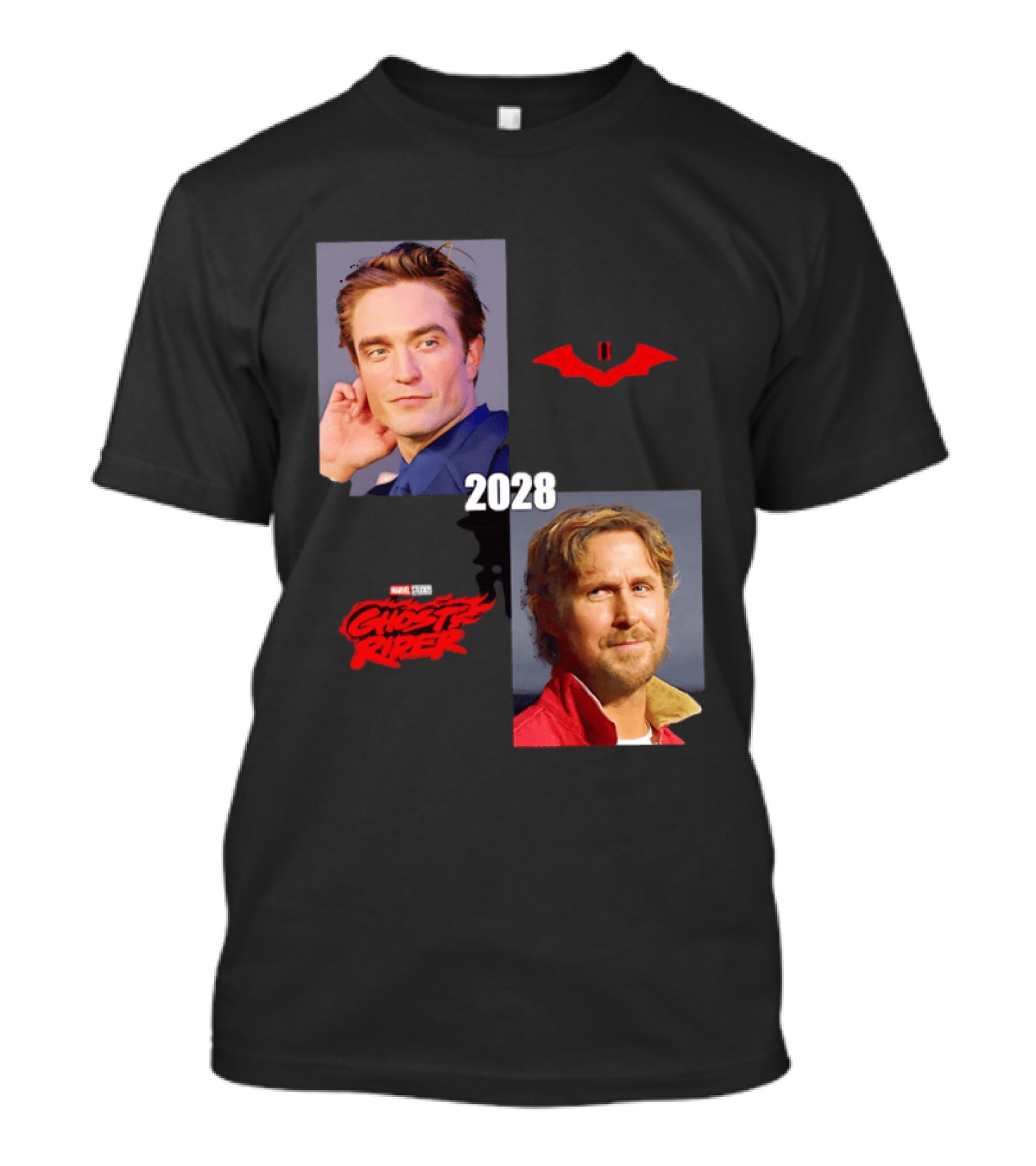 The Batman 2 2028 Marvel Studios Ghost Rider Robert Pattinson Ryan Gosling T-Shirt