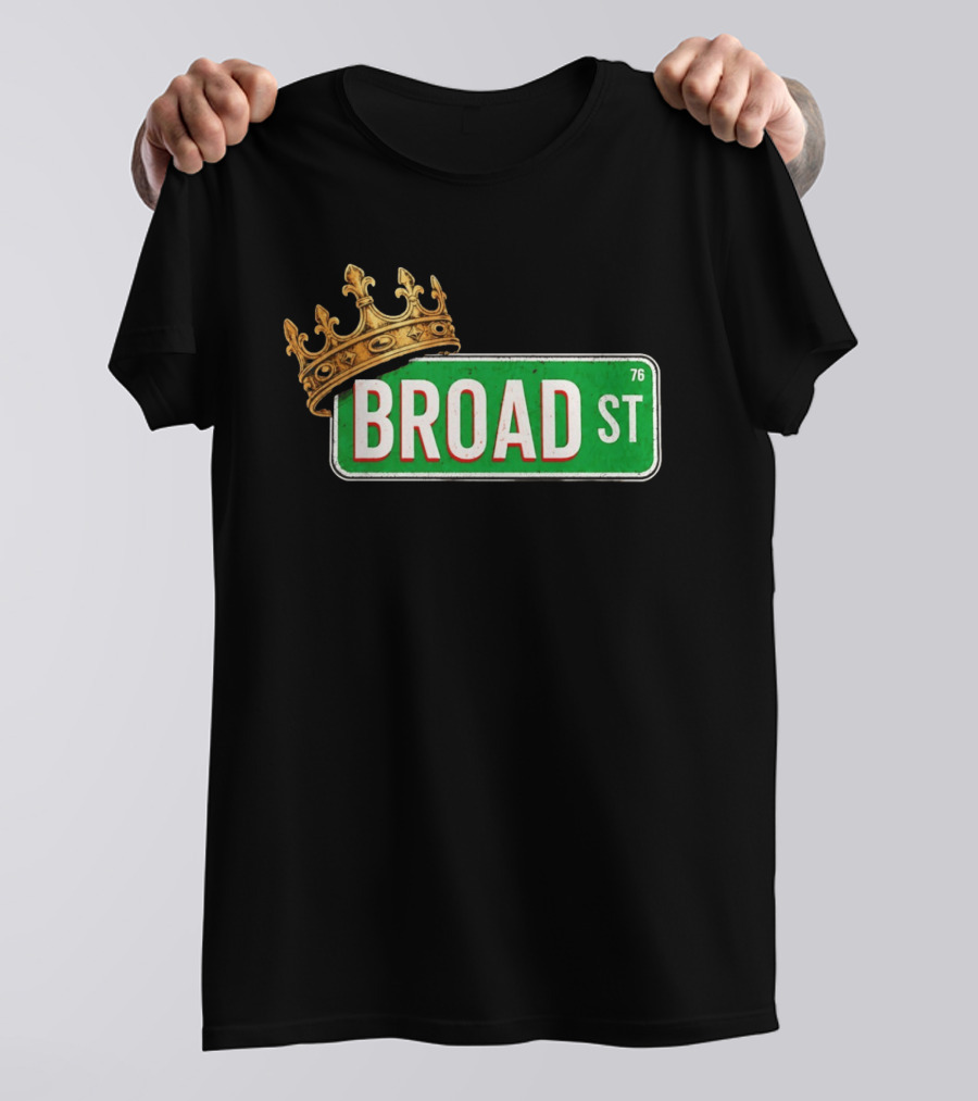 Philadelphia 76ers Broad Street 76 King Crown T-Shirt
